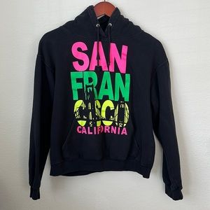 Black and Neon “San Francisco” Hoodie